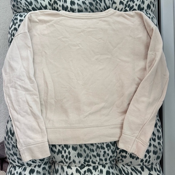 Calvin Klein Beige Fleece Crewneck Sweater Size Large - Picture 4 of 5